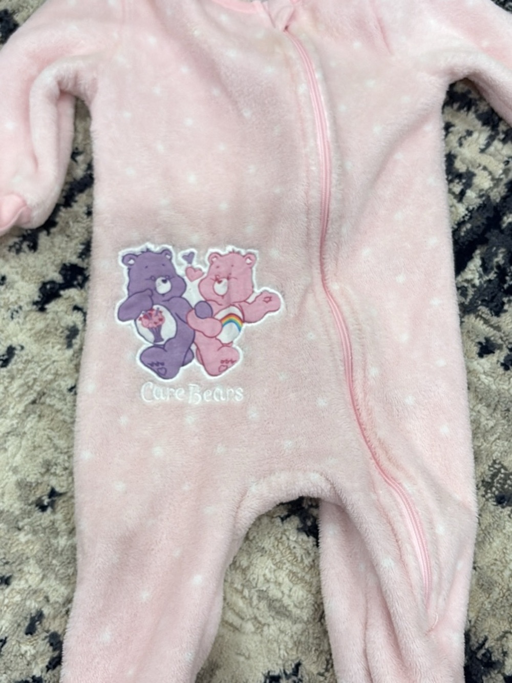Care Bears Pink Plush Zip-Front One-Piece for Kids